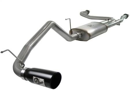 aFe Power (Advanced FLOW Engineering) - aFe MACHForce XP Exhaust Cat-Back 2.5/3in SS-409 w/ Black Tip 04-12 Nissan Titan V8 5.6L