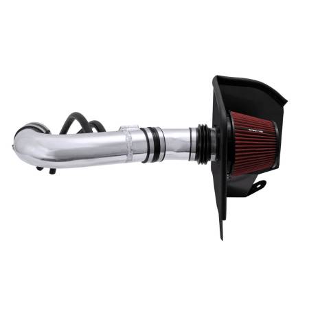 Spectre Performance - Spectre 04-14 Nissan Titan V8-5.6L F/I Air Intake Kit - Polished w/Red Filter