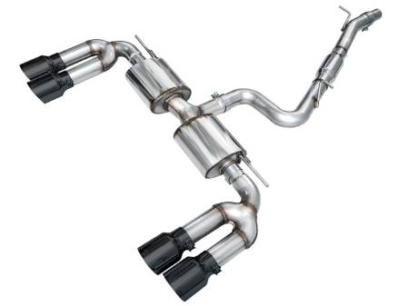 AWE Tuning - AWE 22-24 Audi 8Y S3 Touring Edition Exhaust - Diamond Black Tips