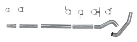 Diamond Eye Performance - Diamond Eye Exhaust System Kit, 1994-1997.5 Ford 7.3L Powerstroke F250/F350 (All Cab And Bed Lengths) 5In. Alumi