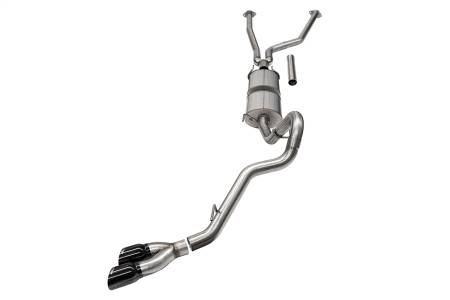 CORSA Performance - Corsa 22-25 Toyota Tundra 4WD 3in Sport Cat-Back Side Exit Exhaust System w/ Twin 4in Black PVD Tips