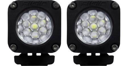 Rigid Industries - RIGID Ignite Back-Up Kit, Diffused Lens, Surface Mount, Black Housing, Pair