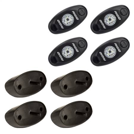 Rigid Industries - RIGID A-Series LED Universal Rock Light Kit, High Power Cool White, Set Of 4