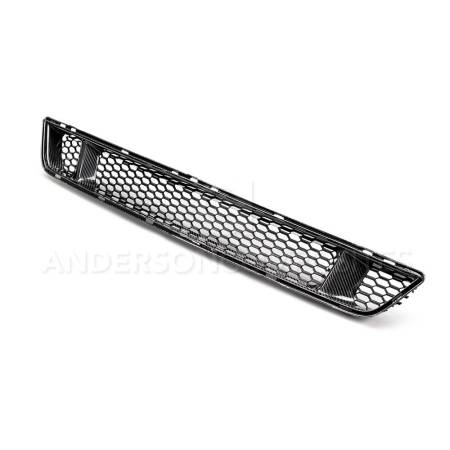 Anderson Composites - Anderson Composites 15-17 Ford Mustang Front Carbon Fiber Lower Grille