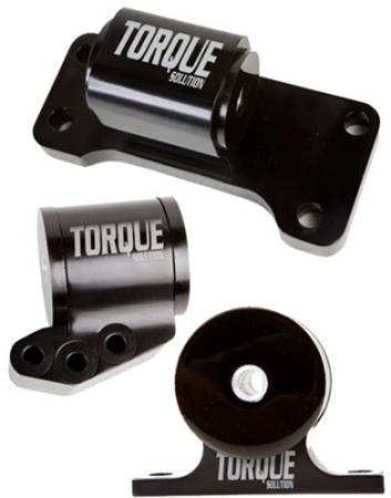 Torque Solution - Torque Solution Billet Aluminum 3 piece Engine Mount Kit: Mitsubishi Evolution VII-IX 2001-2006