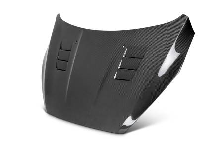 Seibon Carbon - Seibon 15-16 Ford Focus TS-Style Gloss Finish Carbon Fiber Hood