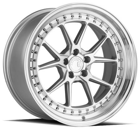 AodHan Wheels - Aodhan Wheels Rim DS08 18x9.5 5x120 72.6CB ET35 Silver w/Machined Face