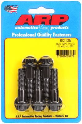 ARP - ARP M10 x 1.50 x 40 12pt black oxide bolts 672-1005