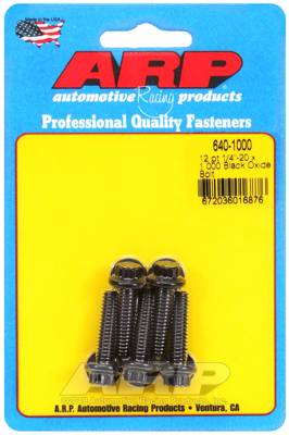 ARP - ARP 1/4-20 x 1.000 12pt black oxide bolts 640-1000