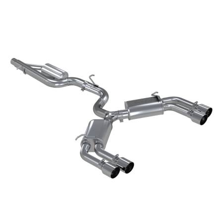 MBRP Exhaust - MBRP 15-18 Audi S3 304SS 3in Quad Split Rear Exit C/B System