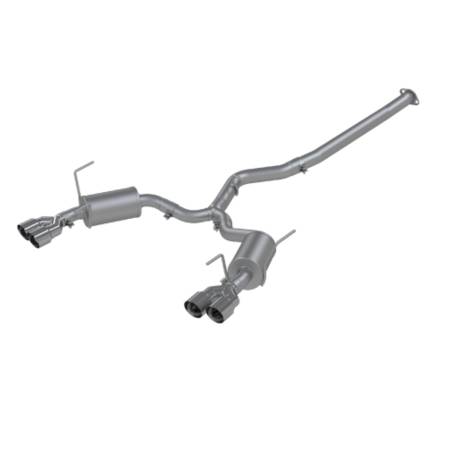 MBRP Exhaust - MBRP 15-19 Subaru WRX 2.0L/STI 2.5L 3in Dual Split Rear Exit w/ 3.5in Tips - T304 (Street Version)