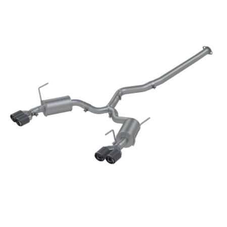 MBRP Exhaust - MBRP 15-19 Subaru WRX 2.0L/STI 2.5L 3in Dual Split Rear Exit w/ 3.5in CF Tips - T304 Street Version