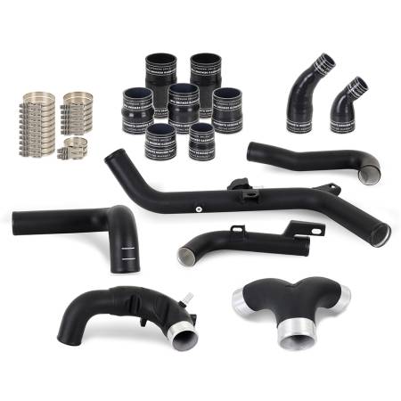 Mishimoto - Mishimoto 2021+ Ford Bronco 2.7L High-Mount Intercooler Pipe Upgrade Kit - Wrinkle Black