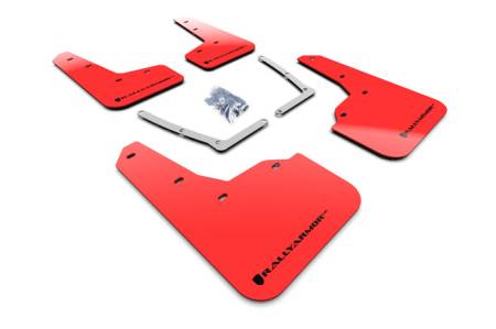 Rally Armor - Rally Armor 16-19 Honda Civic Si UR Red Mud Flap w/ Black Logo