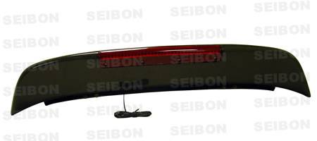 Seibon Carbon - Seibon 92-95 Honda Civic HB SP Carbon Fiber Rear Spoiler w/LED