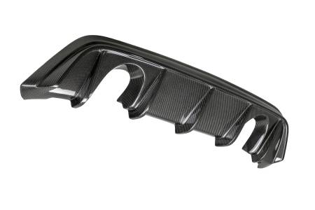 Seibon Carbon - Seibon 15-16 Ford Focus OE-Style Carbon Fiber Rear Bumper Lip