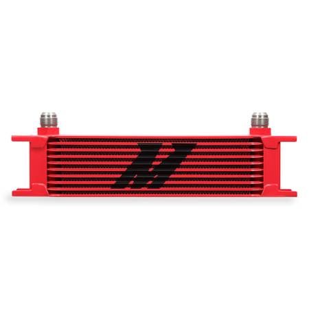 Mishimoto - Mishimoto Universal 10 Row Oil Cooler - Red