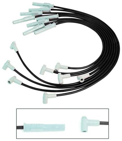 MSD Ignition - MSD Wire Set, Black Super Conductor, Big Block Chevy, HEI, '75-on