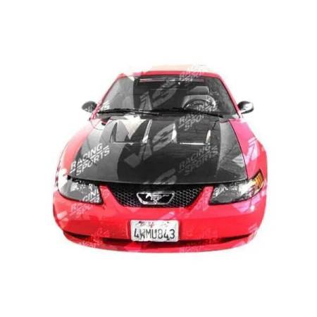 VIS Racing - VIS Racing Carbon Fiber Hood Heat Extractor Style for Ford MUSTANG 2DR 94-98