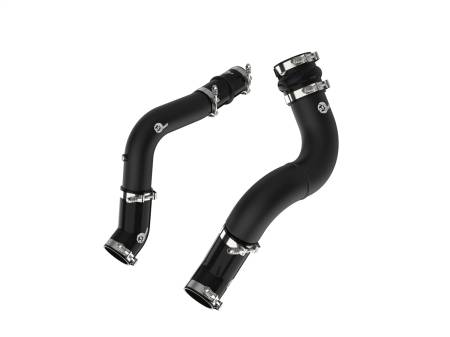 aFe Power (Advanced FLOW Engineering) - aFe BladeRunner Aluminum Hot and Cold Charge Pipe Kit Black RAM Diesel Trucks 19-23 L6-6.7L (td)