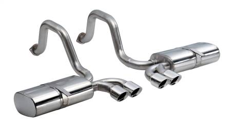 CORSA Performance - Corsa 1997-2004 Chevrolet Corvette C5 Z06 5.7L V8 Polished Sport Axle-Back Exhaust