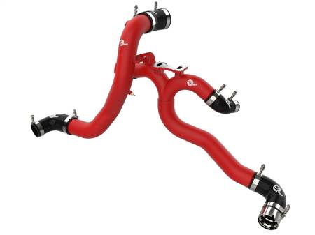 aFe Power (Advanced FLOW Engineering) - aFe 18-21 Kia Stinger V6-3.3L BladeRunner Alum Hot/Cold Charge Pipe Kit Red