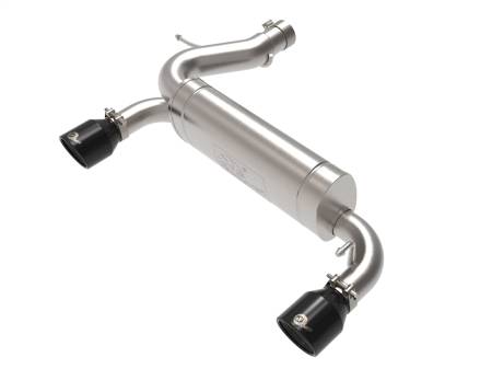 aFe Power (Advanced FLOW Engineering) - aFe Vulcan 3in 304 SS Axle-Back Exhaust 2021 Ford Bronco L4-2.3L (t)/V6-2.7L (tt) w/ Black Tips