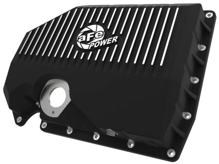 aFe Power (Advanced FLOW Engineering) - aFe 05-19 VW 1.8L/2.0L w/ Oil Sensor Engine Oil Pan Black POWER Street Series w/ Machined Fins