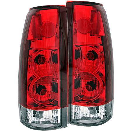 ANZO Headlights, Tail Lights and More  - ANZO 1999-2000 Cadillac Escalade Taillights Red/Clear - New Gen