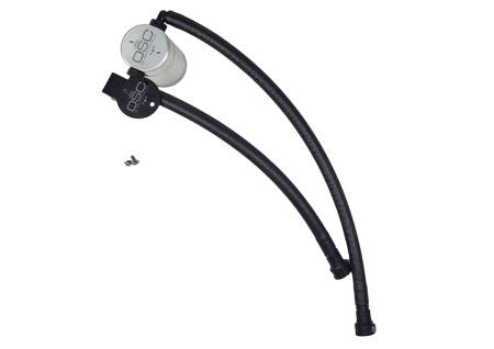 J&L Oil Separator Co - J&L 14-19 Chevrolet Corvette LT1 6.2L Driver Side Oil Separator 3.0 - Clear Anodized