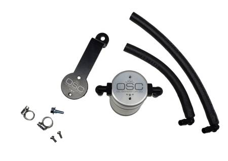 J&L Oil Separator Co - J&L 16-22 Toyota Tacoma 3.5L Driver Side Oil Separator 3.0 - Clear Anodized