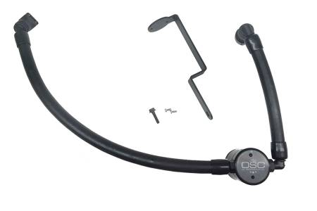 J&L Oil Separator Co - J&L 17-18 Ford Fusion Sport 2.7L Passenger Side Oil Separator 3.0 - Black Anodized