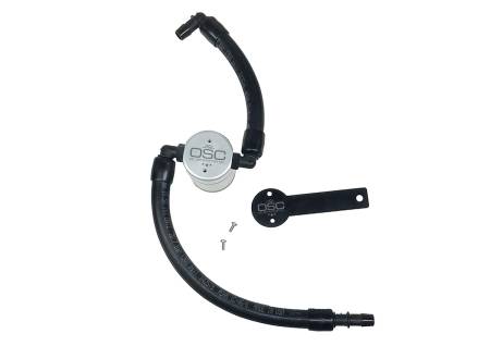 J&L Oil Separator Co - J&L 2019-2022 Dodge Ram 1500 5.7L Oil Separator 3.0 Passenger Side - Clear Anodized