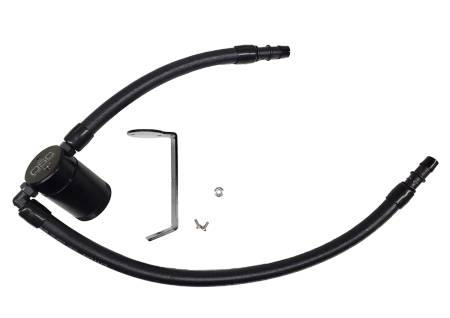 J&L Oil Separator Co - J&L 11-22 3.6L V6 Dodge Charger/Challenger/Chrysler 300C Oil Separator 3.0 - Black Anodized