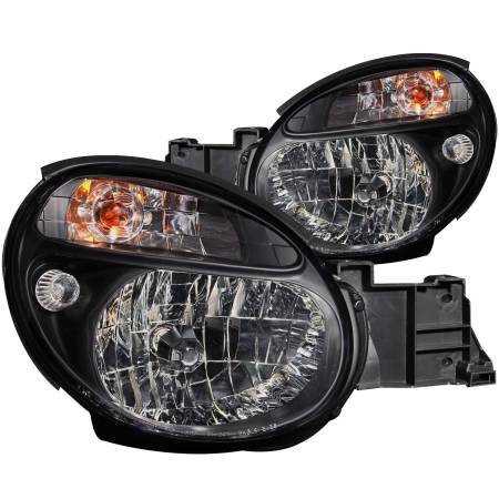 ANZO Headlights, Tail Lights and More  - ANZO 2002-2003 Subaru Impreza Crystal Headlights Black