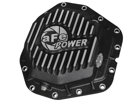 aFe Power (Advanced FLOW Engineering) - aFe Rear Diff Cover Black w/Machined Fins 17 Ford F-350/F-450 6.7L (td) Dana M300-14 (Dually)