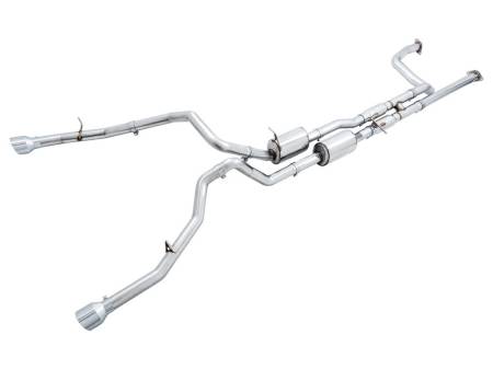 AWE Tuning - AWE 2021 RAM 1500 TRX 0FG Cat-Back Exhaust - Chrome Silver Tips