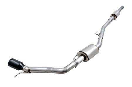 AWE Tuning - AWE 20-21 Jeep Gladiator JT 3.6L Tread Edition Cat-Back Single Side Exhaust - Diamond Blk Ti