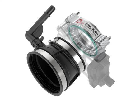 aFe Power (Advanced FLOW Engineering) - aFe 2020 Vette C8 Silver Bullet Aluminum Throttle Body Spacer Works w/ Factory Intake Only - Silver