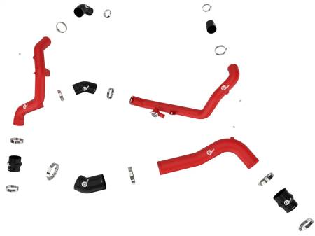 aFe Power (Advanced FLOW Engineering) - aFe 20-23 Ford Explorer ST V6 3.0L (tt) BladeRunner Aluminum Hot and Cold Charge Pipe Kit - Red