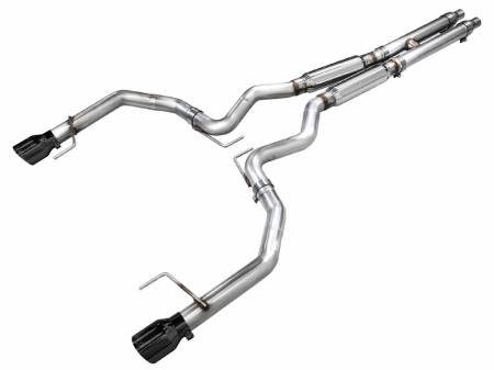 AWE Tuning - AWE 2024 Ford Mustang GT Fastback S650 RWD Track Edition Catback Exhaust w/ Dual Diamond Black Tips