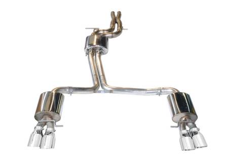 AWE Tuning - AWE Audi B8 S5 4.2L Touring Edition Exhaust System - Polished Silver Tips