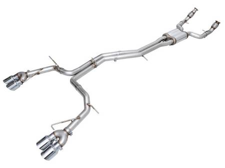 AWE Tuning - AWE 19-23 Audi C8 S6/S7 2.9T V6 AWD Track Edition Exhaust - Chrome Silver Tips