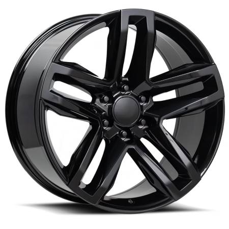 Factory Reproductions Wheels - FR 94 - Silverado Z71 Trail Boss Replica Wheel 22x9 6x5.5 ET15 78.1CB Gloss Black