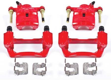 Power Stop - PowerStop 09-13 Subaru Forester Rear Red Calipers w/Brackets - Pair