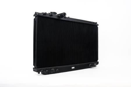 CSF Radiators - CSF 93-98 Toyota MK4 Supra Radiator - Black Finish