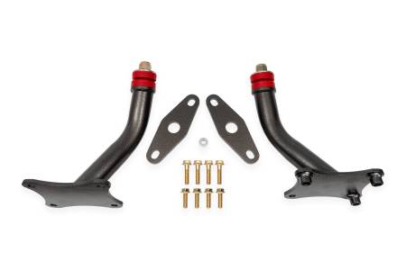 BMR Suspension - BMR 16-17 6th Gen Camaro Motor Mount Kit w/ Integrated Stands (Polyurethane) - Black Hammertone