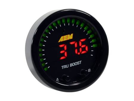 AEM Electronics - AEM X-Series Tru-Boost Controller Gauge w/ Boost Control Solenoid 80PSIg Internal MAP Sensor