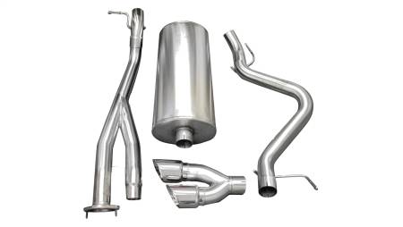 CORSA Performance - Corsa 2003-2007 Chevrolet Silverado Short Bed SS 6.0L V8 Polished Sport Cat-Back Exhaust