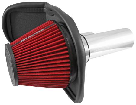 Spectre Performance - Spectre 11-15 Chevy Cruze 1.4L Air Intake Kit - Polished w/Red Filter